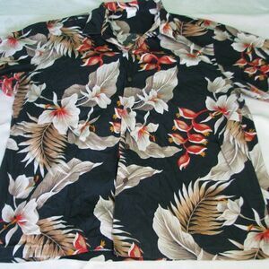 Vintage Red Dirt Floral Hawaiian Shirt
